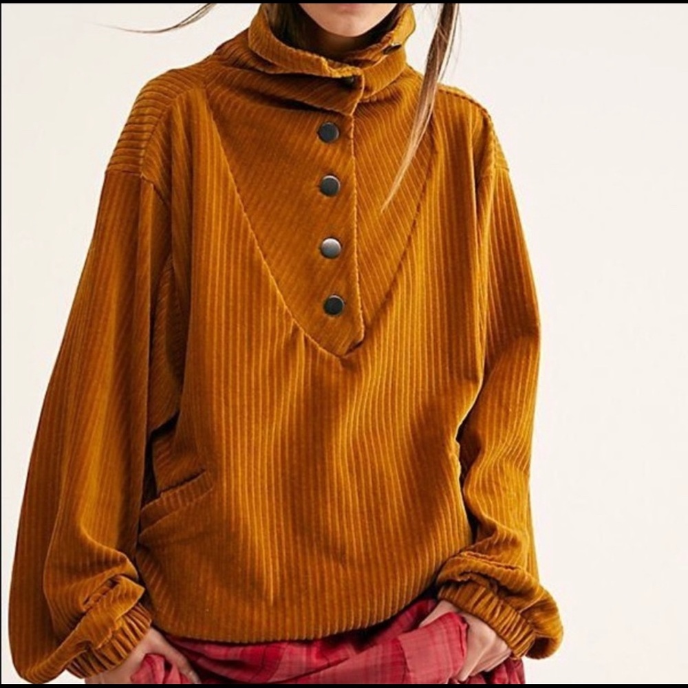 ISO FREE PEOPLE SERENA VELOUR PULLOVER